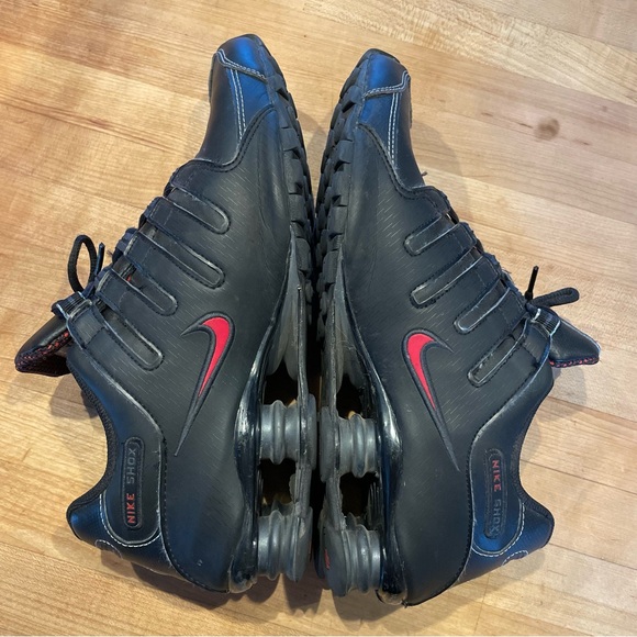 Nike Other - NIKE SHOX NZ Men’s Size 11 Black Red Athletic Sneakers